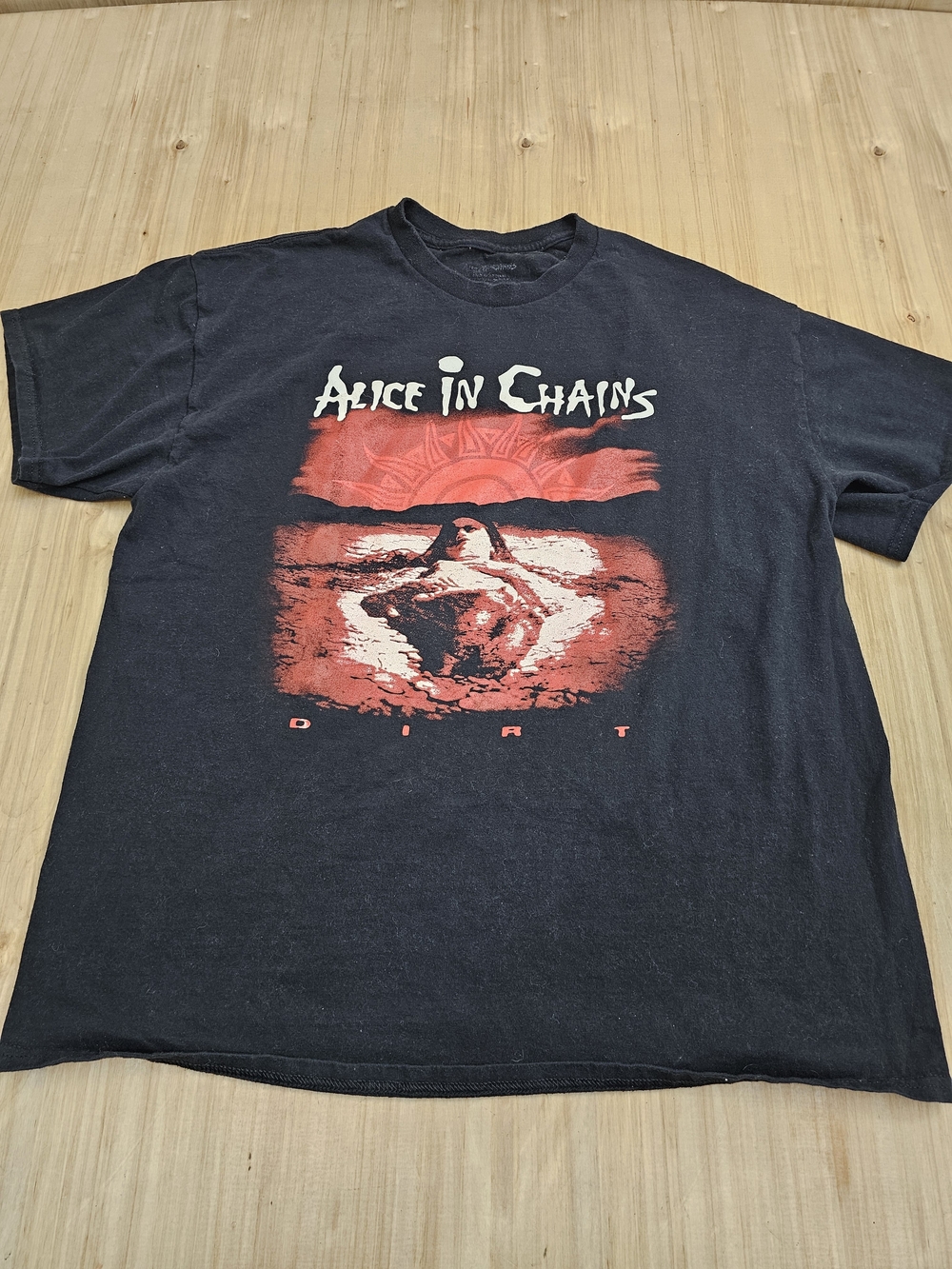 Alice In Chains Black Graphic Band Tee - 'Dirt' Print